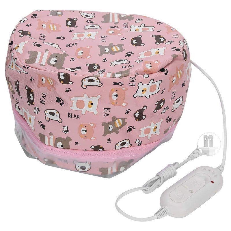 woobles غطاء حراري لعلاج الشعر، أقنعة شعر، علاجات ترطيب عميق، قبعة بخار كهربائية (الولايات المتحدة) - Image 2
